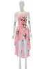 Summer Fashion Women Sling Abiti Casual Backless Dress Ladies Floral Printed Dress Abiti a coda di rondine Slim Beach Dress X0521