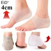 Chaussettes à talon en silicone pour semelle intérieure invisible à hauteur augmentée pour femmes Semelles pour hommes Semelles intérieures de 2,5 cm pour semelle de chaussure fasciite plantaire Blanc 220121