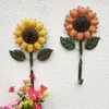 Hooks & Rails Home Decor Easy Install Vintage Multifunction Hanging Keys Wall Hangers Sunflower Kitchen Entryway For Towels Iron Art