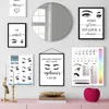 Paintings Fashion Makeup Lash False Eyelashes Wall Art Canvas Painting Nordic Posters And Prints Pictures For Beauty Salon Room De233J