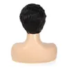 İnsan saçı dantel peruklar kabarık doğal kısa bukleler moda brezilya tousle 150 yoğunluk şirketi S9412923