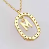 ANDYWEN 925 Sterling Silver Gold Letters A - Z Initial M S C K Alphabet Pendente Long Chain Necklace Say My Name Fine Jewelry