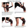 1 sztuk Sportowy Kneepad Mężczyźni Pressurary Elastyczne Podkładki Kolana Wsparcie Fitness Gear Koszykówka Siatkówka Brace Protector Sport Bezpieczeństwo