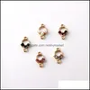 Metals Loose Beads Jewelry Zircon Pearl Pendant Double Hole Connector Pendants For Making Diy Necklaces Earrings Bracelets Aessories Wish Gi