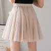 Lucywy Wiosna Letnia Plisowana Spódnica Kobiet Przędza Net Empire Mini Spódnice Kobieta Dopasuj Projekt Eleganckie Spódnice Kobiet 210521
