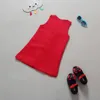 Kimocat Vestito estivo per bambini Vestito ricamato per ragazza piega o-collo vestiti per ragazze di fiore Tunica per bambini Appliques Vestito per ragazze Q0716