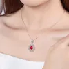 2021 Trendy S925 Chain Necklace Women Jewelry Fashion Zircon Olive Branch Pendant Female Silver Choker Necklaces with Stones