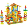 Ontwerp Bouwstenen Speelgoed Bouw Set voor kinderen Jongens Kinderen Compatibel met Duplo Brick Educational Palace Model H0824