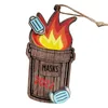 Noel Süslemeleri 2022 Yıl Geyik Yangın Dumpster Liste Doğal Ahşap Süsler Kolye Asılı Hediyeler Noel Ağacı Ev Partisi