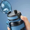 1.1L Vattenflaska BPA Gratis Portabel Läckagesäker Shakerflaska Tritan Plast Drycker Utomhus Tour Gym 211122