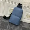 YY Zaino da uomo AVENUE SLING Borsa a tracolla di design Moda Uomo Petto Cross Body Viaggio sportivo Casual Vera pelle Zaini di tela Borse a spalla all'aperto