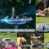 Floating Solar Water Fountain Pool Pond Home Garden Decoration Outdoor Bird Bath Powered Pump Drop 210713