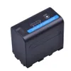 Voedingsindicator Batterij Batterij + Ultra Snelle LCD Dual Charger voor Sony NP F970 F960 F550 F570 QM91D