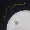 S2116 Fashion Jewelry Beauty Rotatable Pendant Necklace Women Choker Necklaces