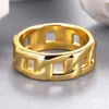 Vintage Trend Rings for Women Men's Couple Cuba's Rings Hip Hop Gold Stainless Steel Finger-Ring Wedding Jewelry Gift 2021 Bague G1125