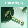 Face Jade Roller Massager Green Facial Natural Guasha Scraper Body Back Beauty Skin Care Slimming Massagers Rollers