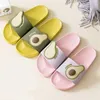 Women Summer Slippers Beach Slide Sandals Flip Flops Cartoon Fruits Avocado Thick Bottom Comfort Men Ladies Couple Girls Shoes 211110