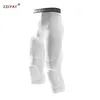 Heren Safety Anti-Collision Pants Basketbal Training 3/4 Panty Leggings met Knie Pads Protector Sportcompressie Broek