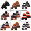 High Quality Embroidered Winter Cold Weather Football Baseball Beanies 32 Team Knit Hats MACK Orange Sport Skull Caps American Po7488575