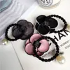 Korea Fashion Crystal Tillbehör Ring Sparkling Elastiska Hårband Gummi Band för Kvinnor Fina Headwear Smycken