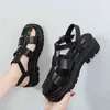 ファッションサンダル用女性夏の靴黒い履物厚い唯一のブランドソフト快適なA3638 1213