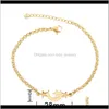 Charm Jewelrybracelet Womens rostfritt stål gåvor Justerbara Aessory Rose Gold Moon/Star Armband för kvinnors kedja Drop Delivery 2021 Mkvx