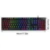 USB Wired Gaming Keyboard 104 Key Mechanical Feeling Gamer Keyboard for Computer Wholesale