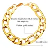Link, Chain Figaro Link Bracelets Men Jewelry Party Gold/Black Gun Plated Stainless Steel Charms Trendy YGH2012