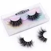 25MM False Eyelashes 3D Natural Curl Lashes Faux Mink Hair Dramatic Long Wispies Fluffy Eyelash Full Strips Fake Eye Lash Extension Makeup tool Kit