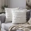 ins coton et lin fleur coupée gland lumière luxe taie d'oreiller canapé housse de coussin nordique minimaliste taies d'oreiller en stock multicolore spot vente en gros au détail