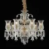 Modern LED Large Chandeliers Living Room Minimalist Restaurant Lamps Creative Bedroom Light Luxury Candle Glass Crystals For Chandelier