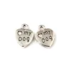 Alloy My Dog Love Heart Charm Pendant For Jewelry Making, Earrings, Pendants, Necklace And Bracelet 9.5X12.8MM Antique Silver 300Pcs A-212