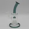 Vidro Bong Waterpipe Hookah Recycler Oil Rigs Cachimbo com Matriz Percolador 8 polegadas Altura Dê 1 Quartz Banger para presente