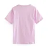 Été Angle imprimé mignon t-shirt femmes décontracté à manches courtes Harajuku t-shirt ample O cou coton haut en lin Camisetas 210414