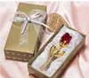 Romantische Huwelijksgeschenken Multicolor Crystal Rose Gunst met Kleurrijke Box Party Gunsten Baby Shower Souvenir Ornamenten voor Guest SN2150