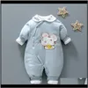 Rompers Jumpsuitsrompers Clothing Baby Kids Maternity Drop Delivery 2021 Winter Fall Of Girls Outfit Sets For Born Baby Clothes 1St Babys Bir