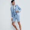 Ternos masculinos blazers verão meninos com calça curta casamentos crianças terno criança baile de formatura para 2 pçs jaqueta calças gravata 328e