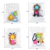 Push Bubble Toys Party Favor Pers Ice Cream Lolli Santa Claus Shape Squeeze Sensory Toy Per Bubbles Keychain Antistress 20228814918