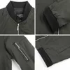Vårhöst Fashion Casual Jacket Coat Men England Stand Neck Solid Zipper Fickor Streetwear Simple Jackor Plus Storlek 5xl 211008