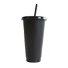 24 oz dryckesjuice tumlar och halm magi kaffe anpassad plastkopp