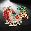 Creative Jewelry Christmas Pins Christmas-Brooches Corsage Christmas- Hat Tree Collar Boots Snowman Sleigh Bell Penguin Christmas-Decorations Adornments