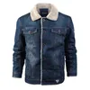Chaifenko erkek kış kot ceket parkas rüzgar geçirmez kalın polar sıcak ceket moda rahat kürk yaka marka 6XL 211110