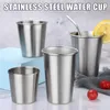 Cups & Saucers 30/70/180/320ml Metal Stainless Steel Cup Mug Drink Coffee Beer Tumbler Travel Home Office JS23