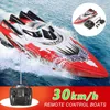 30 km haute vitesse course piles rechargeables télécommande RC bateau pour enfants jouets enfants cadeaux de noël