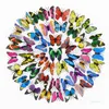 7cm simulation butterfly 3D Wall Stickers curtain decoration PVC Butterfly Wall Sticker butterflys crafts accessories 200pcs/lot ZC198