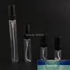 2ml 3ml 5ml 10ml Glass Perfume Spray Bottle Clear Black Container Portable Atomizer 25pcs/lot