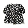 Lente pasgeboren baby meisje jurk kleding peuter kinderen meisjes prinses dot print jurken voor baby kinderkleding 1-6Y 210413