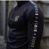 Spanien Hemden Männer Sik Seide T-Shirt Männer Hip Hop Streetwear Seide Gyms Man's Shirt Fitness Sweatshirt Siksilk Männliches T-Shirt P0806
