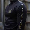 İspanya Gömlek Erkekler Sik İpek Tişört Erkekler Hip Hop Sokak Giyim İpek Spor Salyıları İnsan Gömlek Fitness Sweatshirt Siksilk Erkek T-Shirt P0806240T