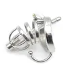 Male Stainless Steel Chastity Cage with Urethral Catheter Cock Lock BDSM Control Locking Sex Toys for Men